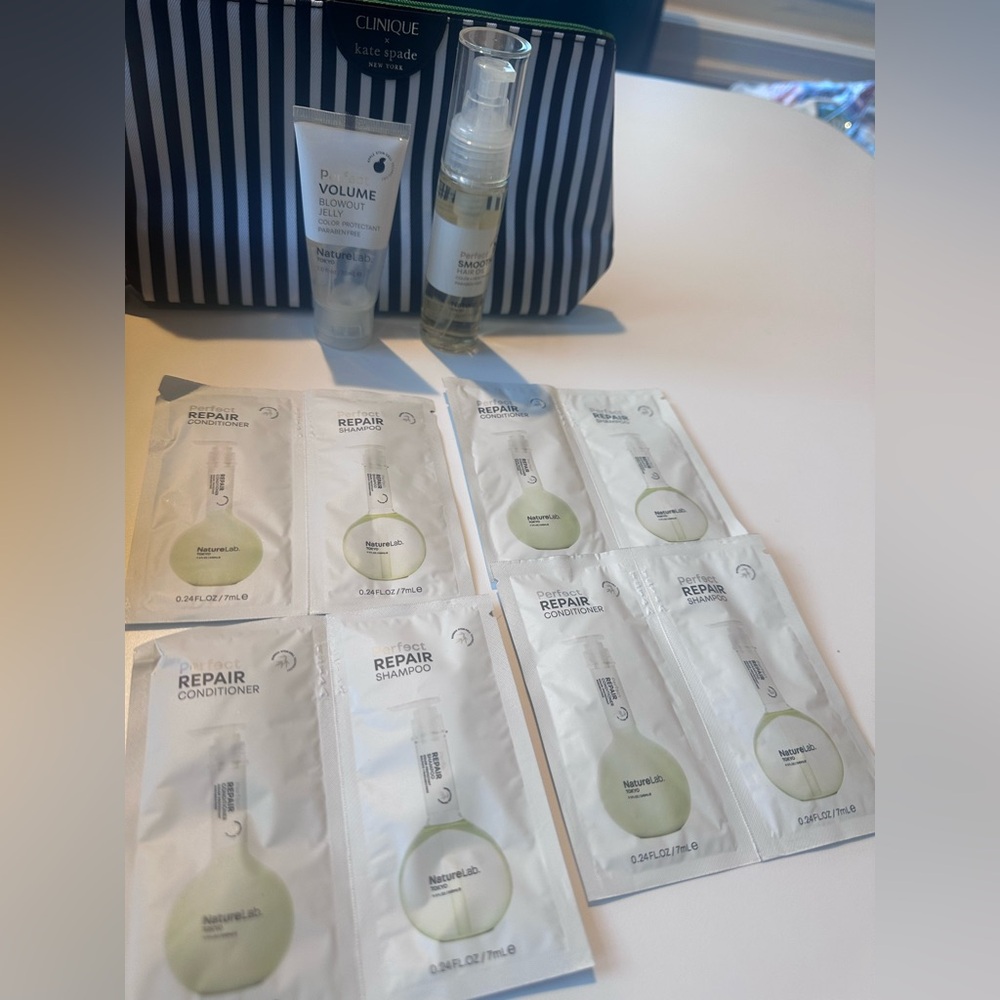 NatureLab Tokyo 7 piece bundle Perfect Repair Shampoo and Conditioner Set